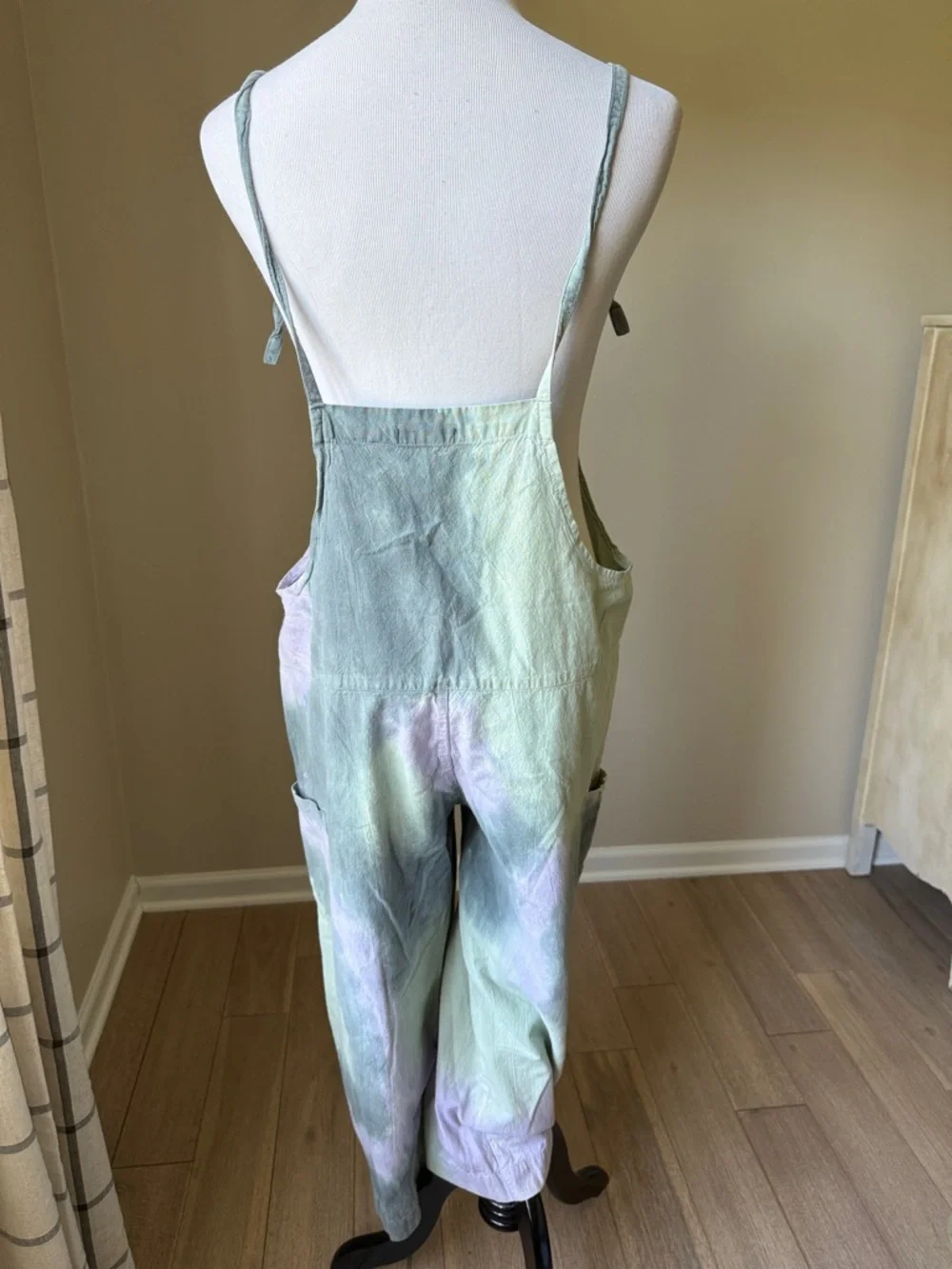 Earthbound Trading Tie Dye Cotton Overalls - Picture 5 of 6
